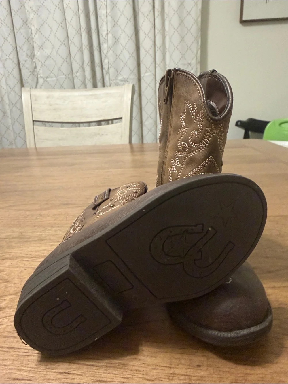 Cherokee Brown Two-Tone Little Girls’ Cowboy Boots
